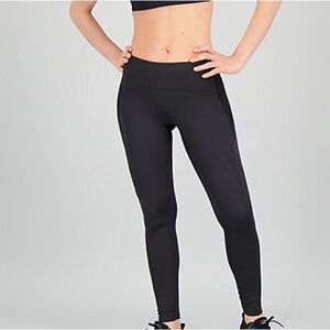 Road Runner Womens Pro Velocity Running Leggings Black Stretch Size XSP